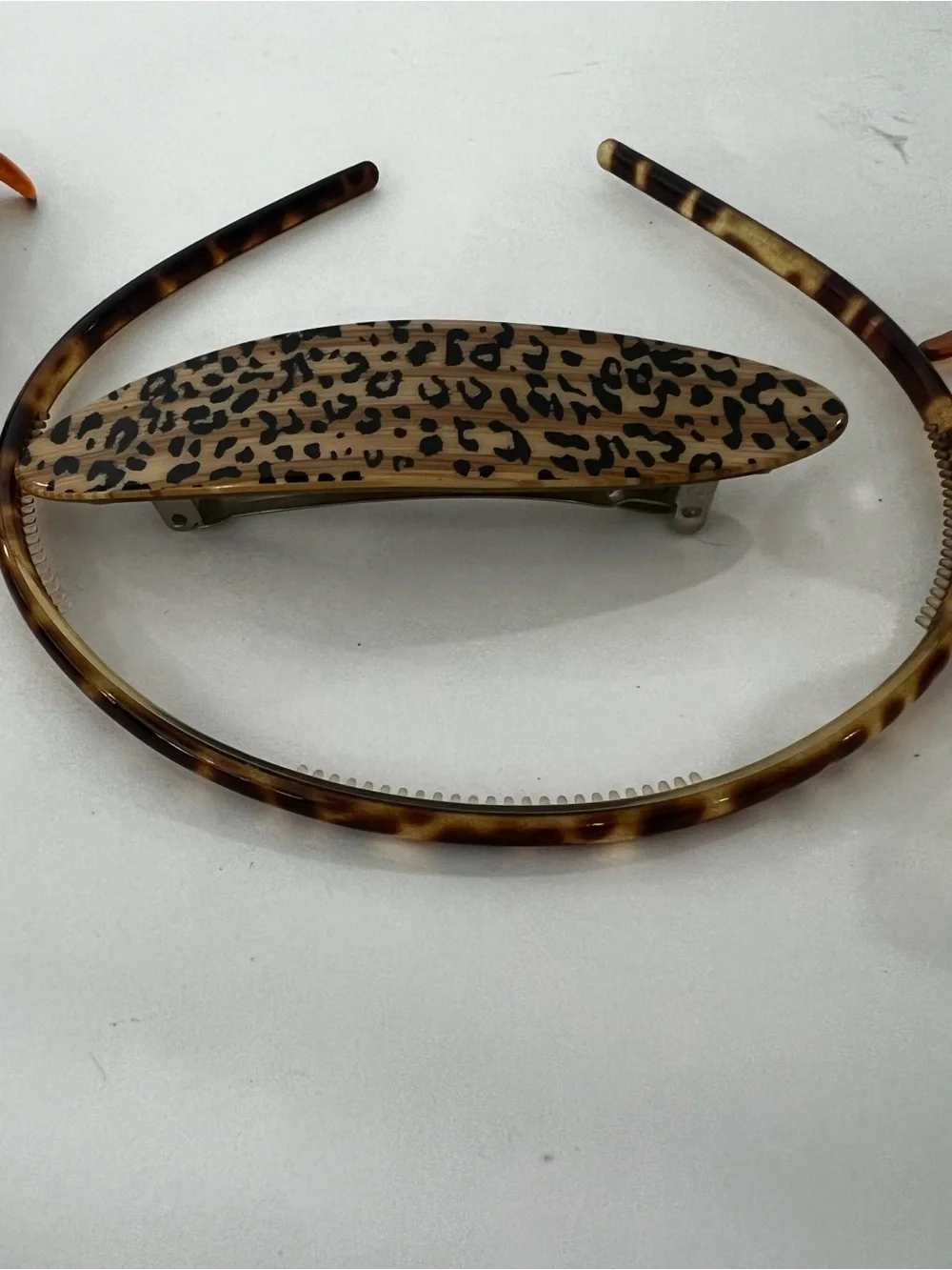 Vintage French Hair Accessories Tortoise Barrettes Headbands Made in France